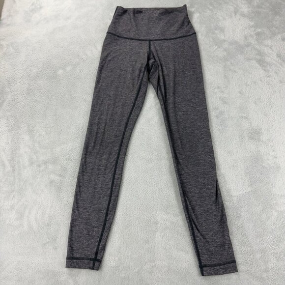 Lululemon Grey Crop Leggings Women’s Size 4 US - Picture 5 of 6